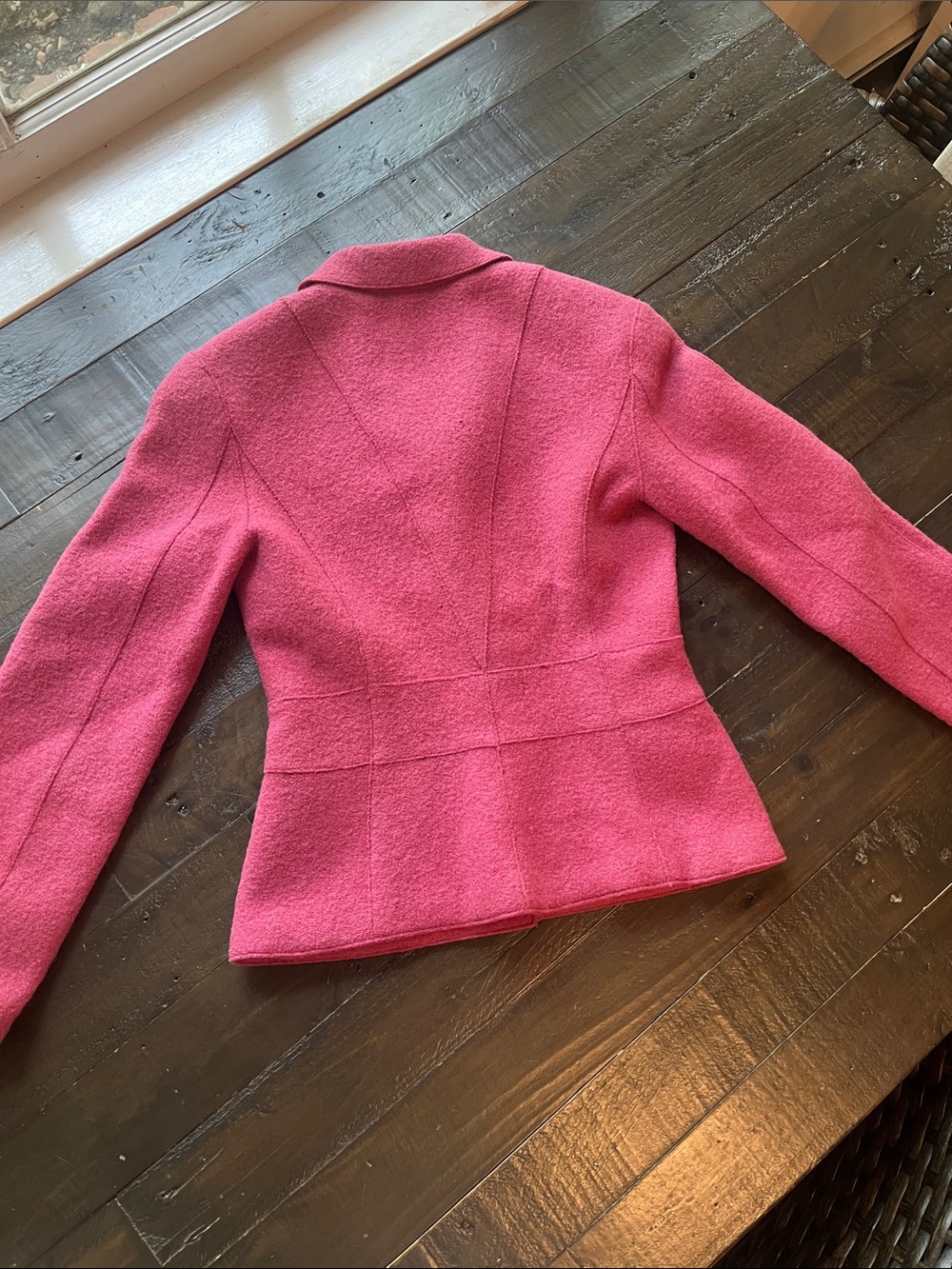 CHANEL Raspberry Pink Wool Blend Tailored Blazer - Picture 15 of 15
